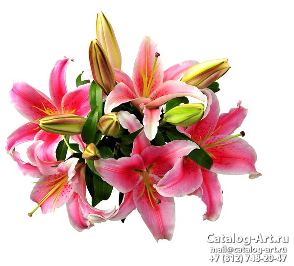 Printing images - Pink lilies  - ceilings design